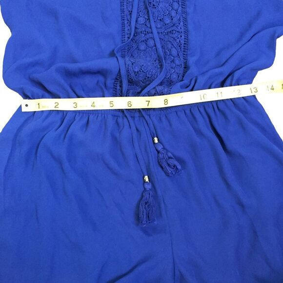 DR2 Cold Shoulder Romper Size Small Royal Blue Summer Daniel Rainn - Picture 6 of 8